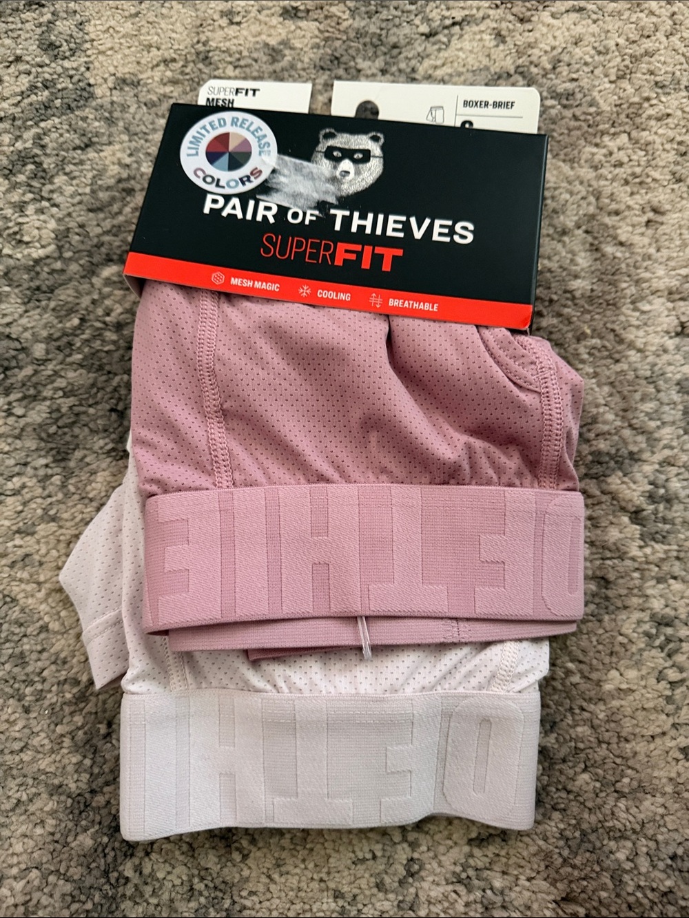PAIR OF THIEVES-SuperFit Men’s Boxer Briefs - SMALL-Limited Release Colors